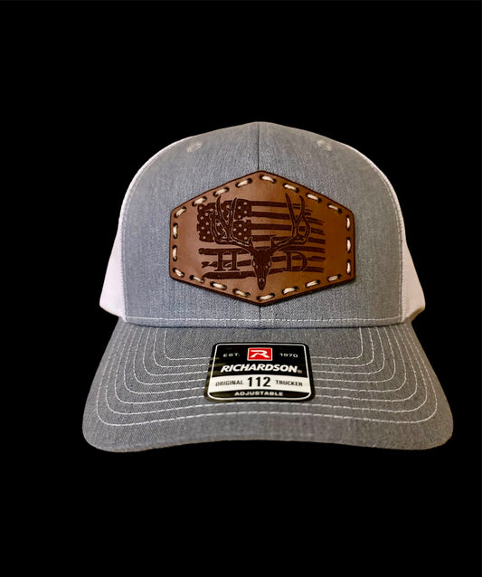 High Desert Flag Rack Leather Hat