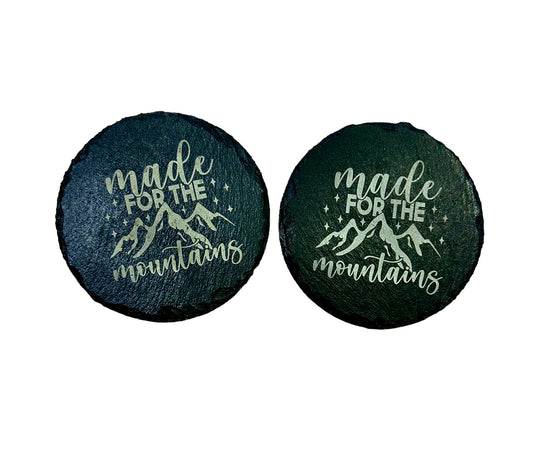 Made In The Mountains Slate Coaster’s