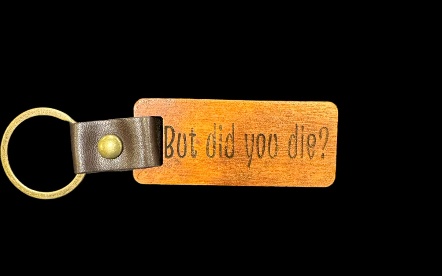 Survived Wooden Keychain